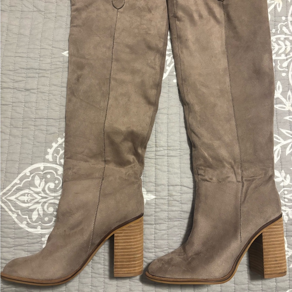 Mi.iM Taupe Over the Knee Boots